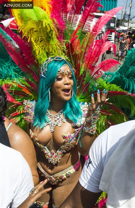 Rihanna Sexy At The Carnival In Barbados Aznude