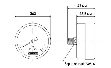 Manometer Axial Km A Sanitary Engineering Koer