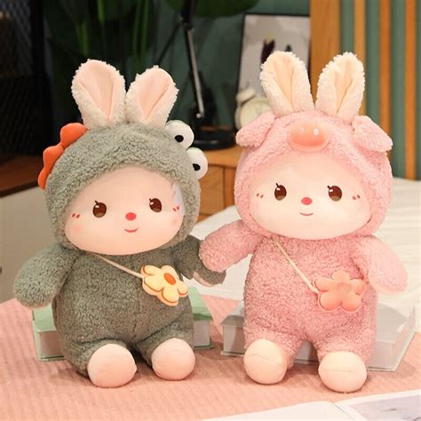 Kawaii Dressed Fluffy Bunny Plushie – Kawaiies