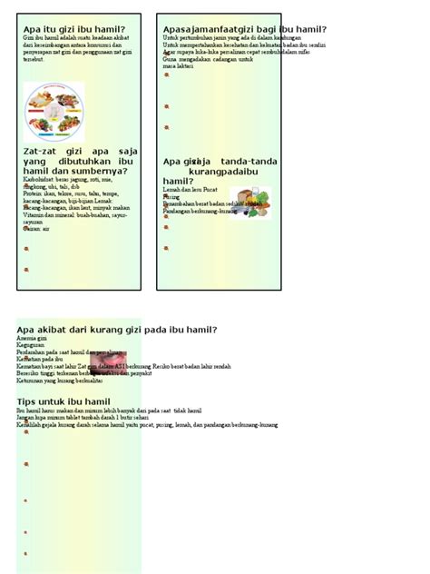 Leaflet Bumil Kek N Anemia Pdf