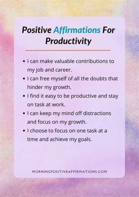 100+ Morning Positive Affirmations For Productivity