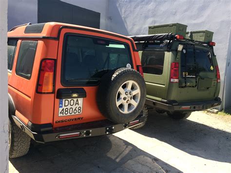 Land Rover Discovery D2 Rear Long Bumper With Led Lights