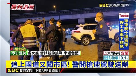 最新》拒檢衝撞竄逃 警開多槍逮嫌、1警受傷 Newsebc Youtube