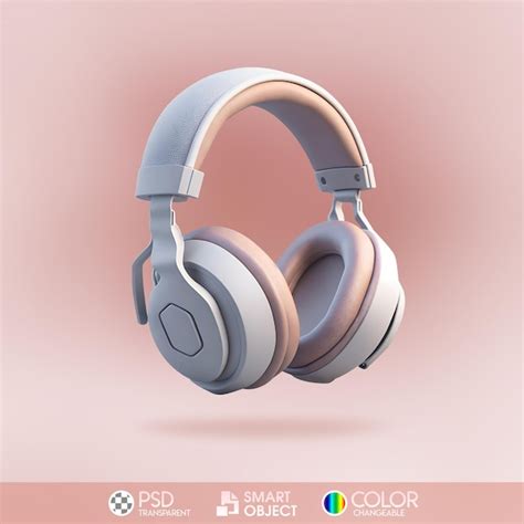 Un Fondo Rosa Con Unos Auriculares Blancos Que Dicen Objeto