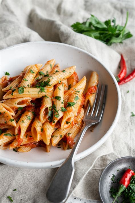 Penne Arrabbiata Spicy Tomato Pasta Pina Bresciani