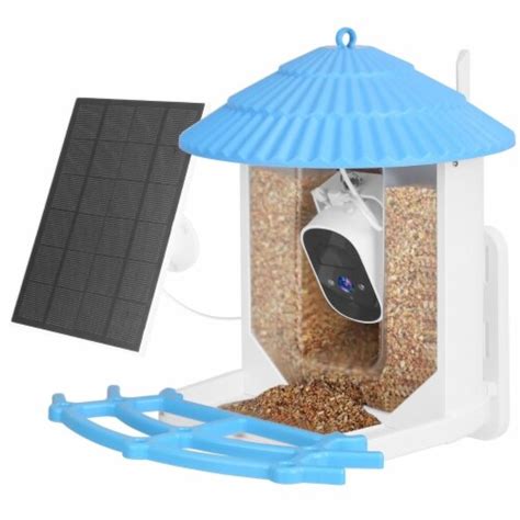 Solar Powered Smart Bird Feeder 2k Bird Watching Camera With Pir Motion