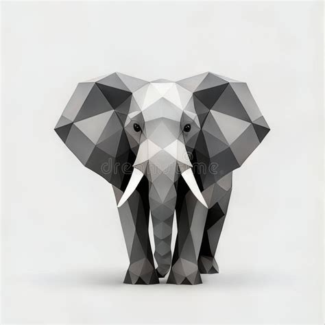 Polygonal Vector Elephant Stock Illustrations 813 Polygonal Vector