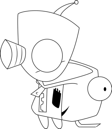 Gir Or Mars Invader Zim Coloring Page Free Printable Coloring Pages