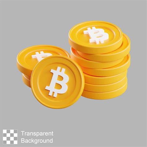 Premium Psd Bitcoin D Illustration