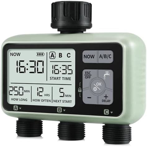 CROSOFMI Centralina Irrigazione Automatica Timer Irrigatore Giardino