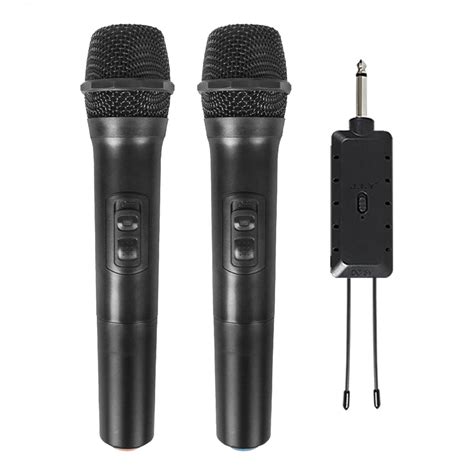 marque generique 2 pièces Sans Fil Microphone Professionnel de Poche