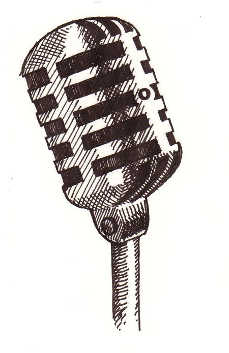 50 S Microphone Graphic With Images Music Drawings Microphone