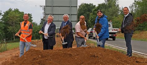 Spatenstich F R Den Geh Und Radweg Zwischen Laimbach Und Gerach