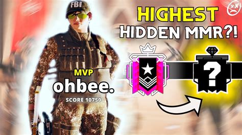 I Reached The Highest Hidden Mmr In Rainbow Six Siege Year 8 😱 Youtube