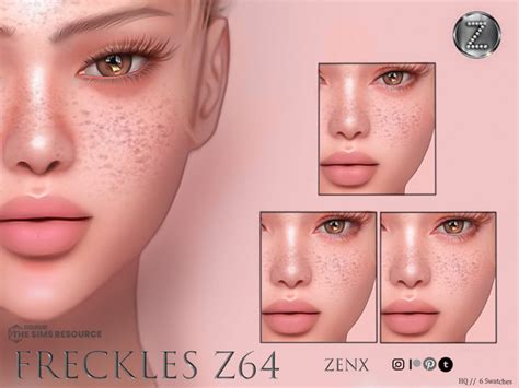 The Sims Resource Zenx Freckles Z Hq