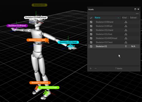 Rigid Body Skeleton Marker Set External Optitrack Documentation