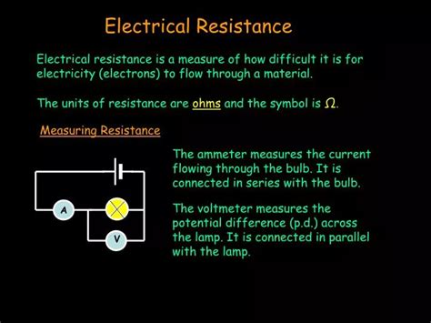 Ppt Electrical Resistance Powerpoint Presentation Free Download Id3034292