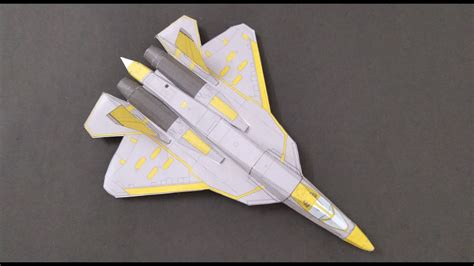 How To Make A Flying Paper Model Of Su T 50 Youtube