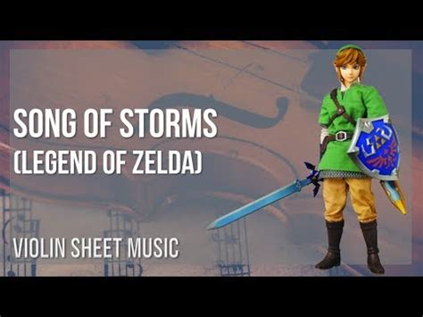 Violin Sheet Music How To Play Song Of Storms Legend Of Zelda By