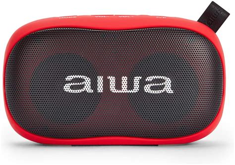 Altavoz Bluetooth AIWA BS 110RD Rojo DiscoAzul