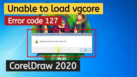 How To Fix Error Of Coreldraw Unable To Load Vgcore Dll Error Code