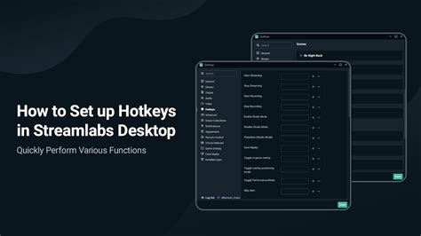 How To Set Up Hotkeys In Streamlabs Desktop YouTube