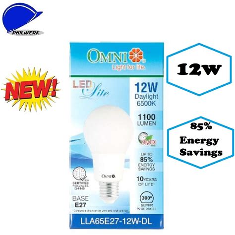 Omni Led Light Bulb 12watts 85 Energy Savings Commercial And Industrial Construction Tools