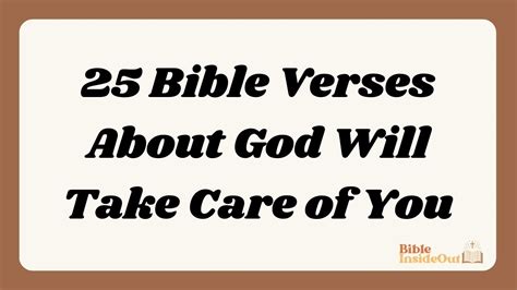 25 Bible Verses About God Will Take Care Of You With Commentary