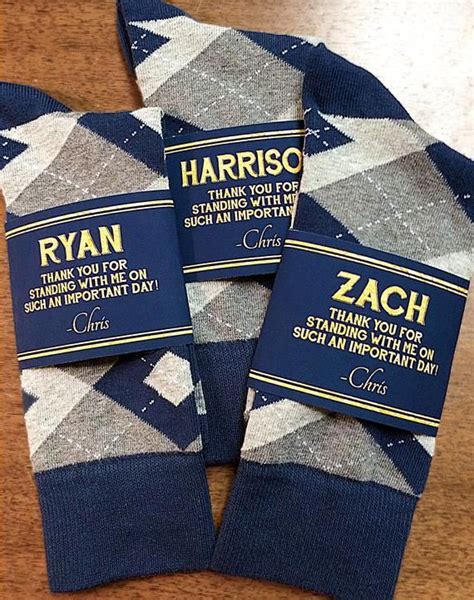 The Original Custom Groomsmen Socks Label And Groomsman Socks