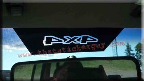 Jeep 3rd Windshield Sun Visor Sticker