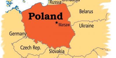 Warsaw Poland Map Poland Capital Map Masovia Poland