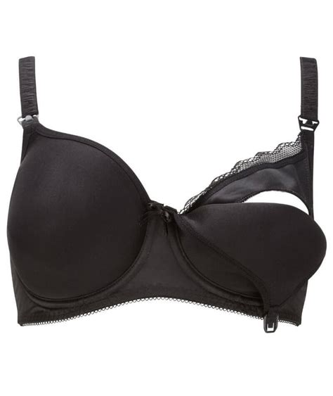 Freya Pure Underwire Moulded Nursing Bra Black Curvy Bras