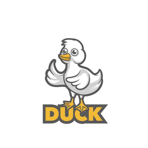 Duck mascot logo template