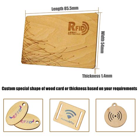 Cxj Wooden Key Card Rfid Wood Hotel Key Entrance Guard Card F08 13 56 Mhz Nfc Bamboo Card