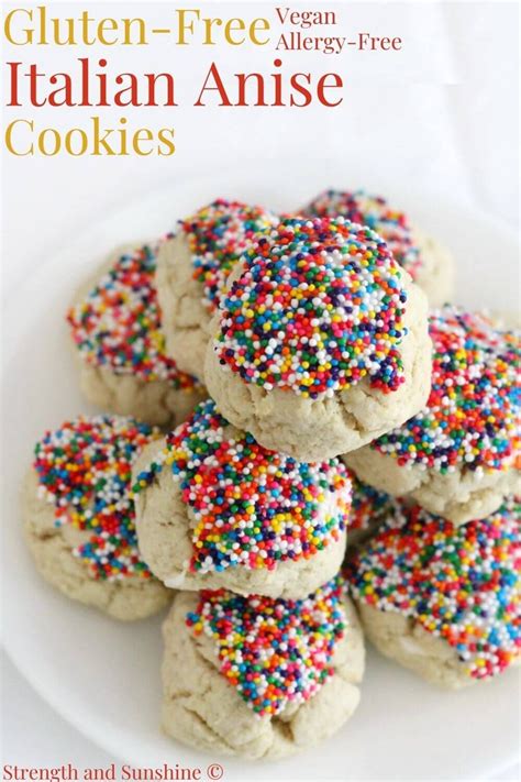 Gluten Free Italian Anise Cookies Vegan Allergy Free Anisette