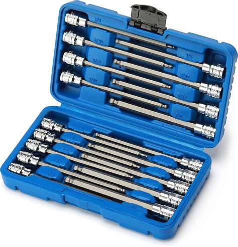 Casoman Drive Extra Long Ball End Hex Bit Socket Set Piece