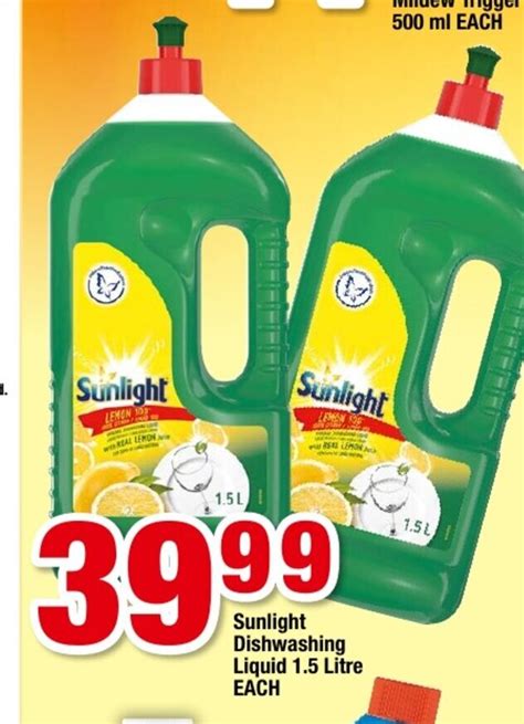 Sunlight Dishwashing Liquid Litre Each Offer At Ok Grocer