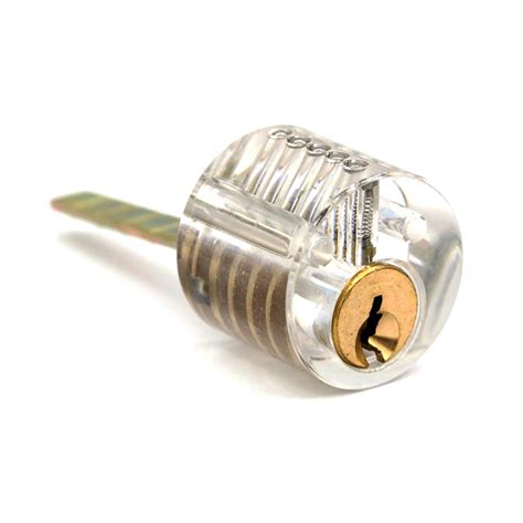 Clear 5 Pin Rim Cylinder Practice Lock Lockpickable