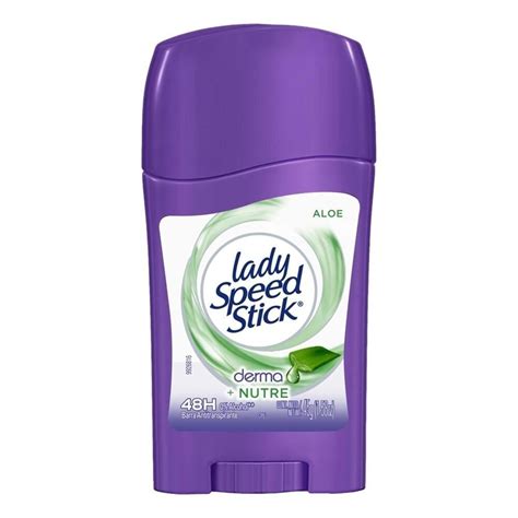 Antitranspirante Lady Speed Stick Derma Nutre Aloe En Barra Para Dama