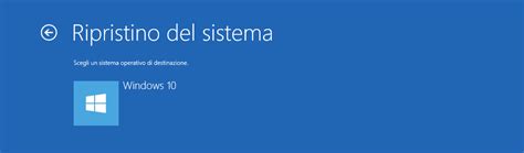 Ripristino Configurazione Sistema Su Windows 10