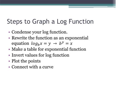 PPT - Graphing Log Functions PowerPoint Presentation, free download ...