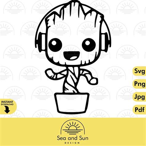 I Am Groot Vector Svg Clip Art Files Guardians Of The Galax Inspire