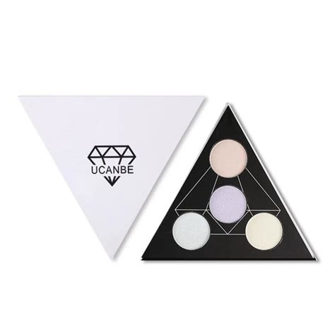 Eyeshadow Pallete Makeup Palette Triangle Shimmer Highlighter Aurora ...