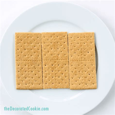 how to cut shapes from graham crackers with video