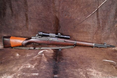 Wwii Springfield M D Garand Sniper M Scope Semi Auto Rifle C R