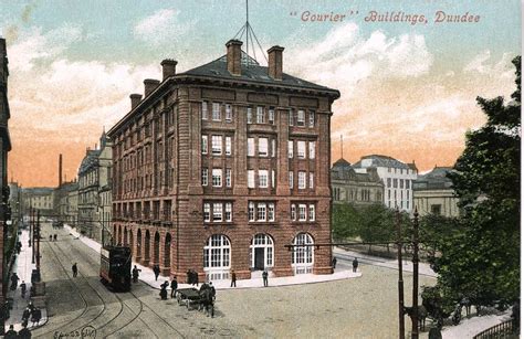 Old Postcard Of The Courier Buildings Dundee Old Postcard Flickr