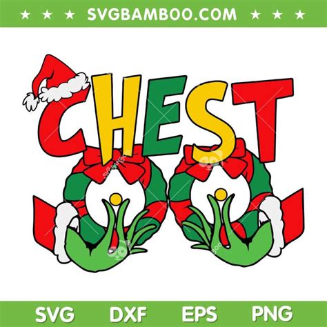 Grinch Hand Chest Nuts Svg Png