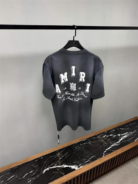 Amiri T-shirt, Letter Print AMIRI Tee, Vintage Amiri Look Logo Shirt ...