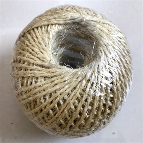 Factory Packaging Sisal Rope 100m Roll Colored Sisal Line Twisted Jute