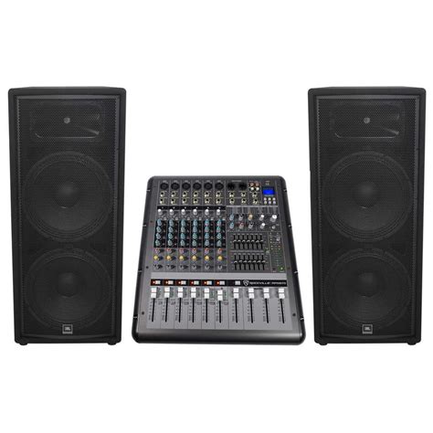 Jbl Jrx225 Dual 15 4000w Djpa Speakerspowered 8 Channel Mixer Wusb